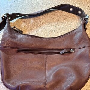 Classic Brown Leather Shoulder Bag Super Soft Great American Leather Works